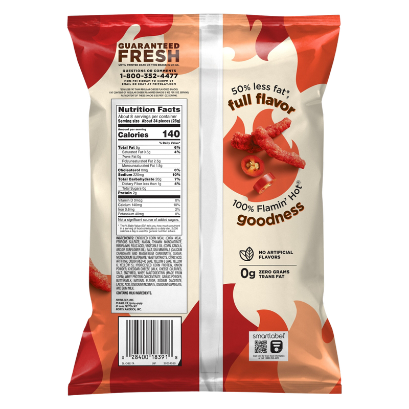Cheetos Baked Flamin' Hot Flavored, 7.62oz