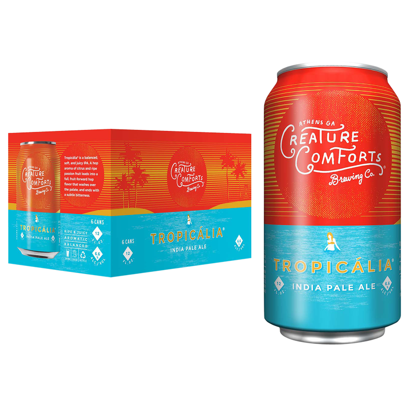 Creature Comforts Brewing Company Tropicalia IPA 6pk 12oz Can 6.6% ABV
