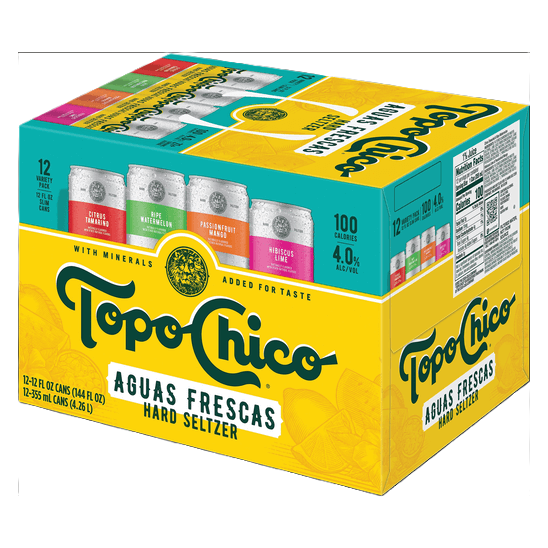Topo Chico Aguas Frescas Variety Pack 12pk 12oz 4% ABV
