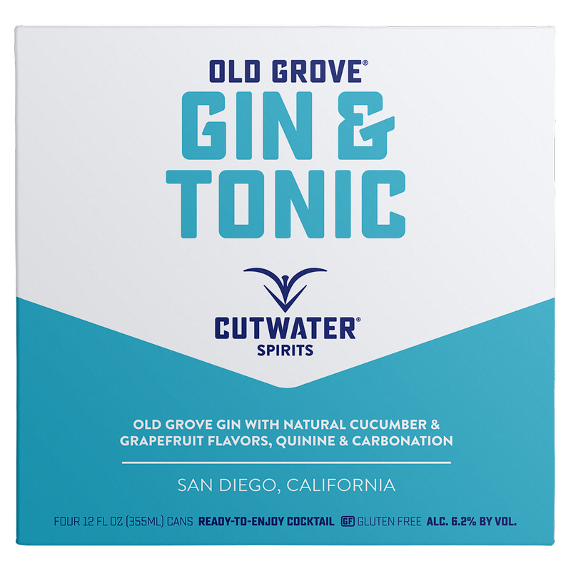 Cutwater Gin & Tonic 4pk 12oz Can 6.2% ABV