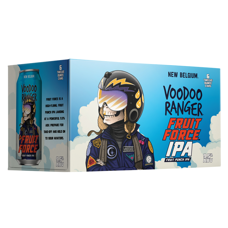 New Belgium Voodoo Ranger Fruit Force IPA 6pk 12oz Can 9.5% ABV