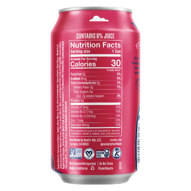 Sunsip Soda Cherry Cola 11.5oz Can