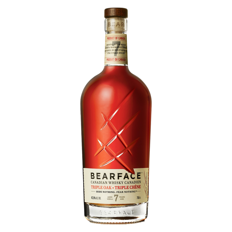 Bearface Triple Oak 7 Yr Canadian Whisky 750ml