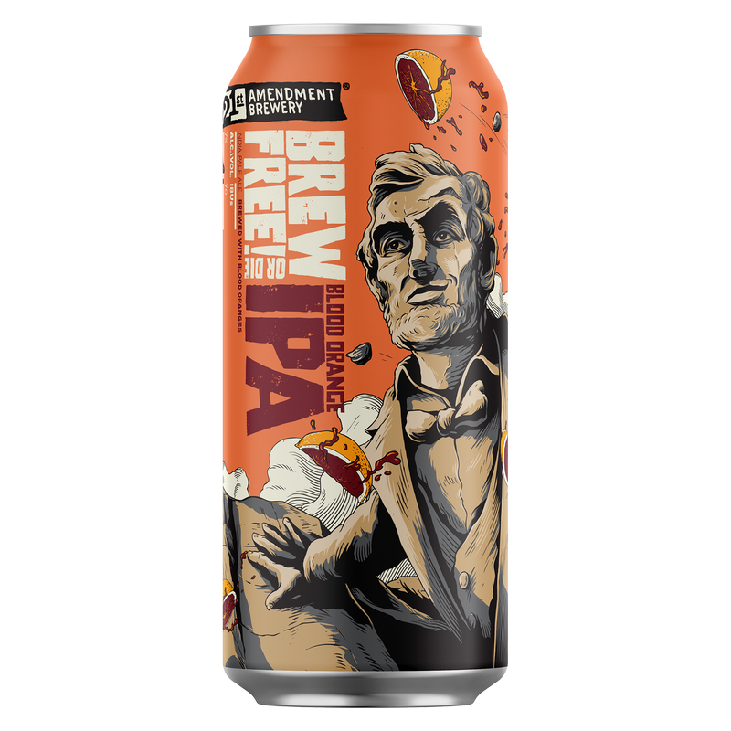 21st Amendment Brew Free or Die Blood Orange IPA Single 19.2oz Can 7.0% ABV
