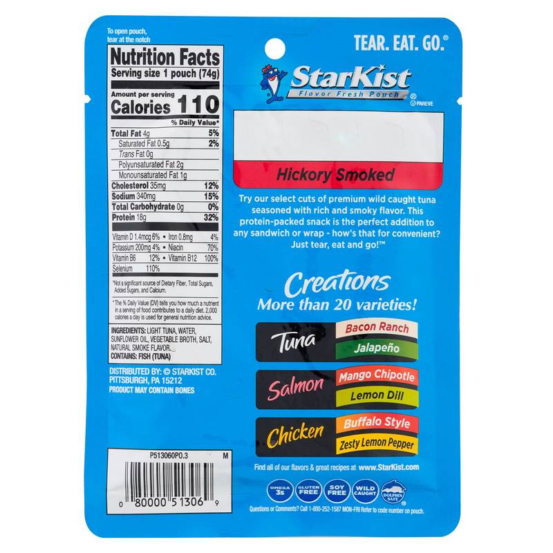 StarKist Tuna Creations Hickory Smoked Pouch 2.6oz