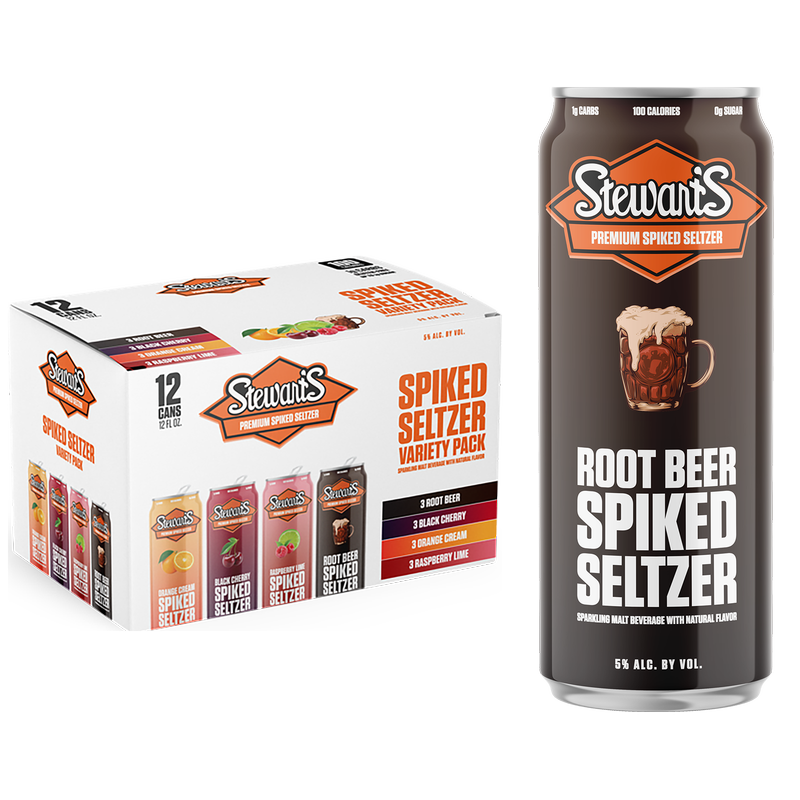 Stewart's Hard Seltzer Variety 12pk 12oz Can 5.0% ABV