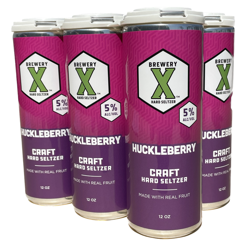 Brewery X Huckleberry Hard Seltzer 6pk 12oz Can