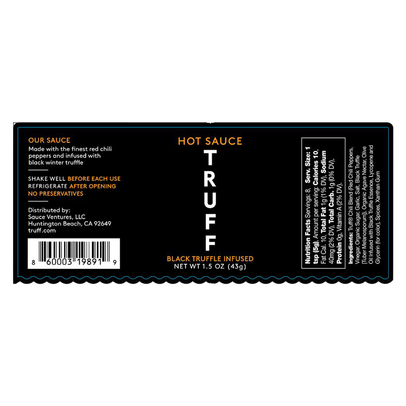 TRUFF Black Truffle Mini Hot Sauce 1.5oz