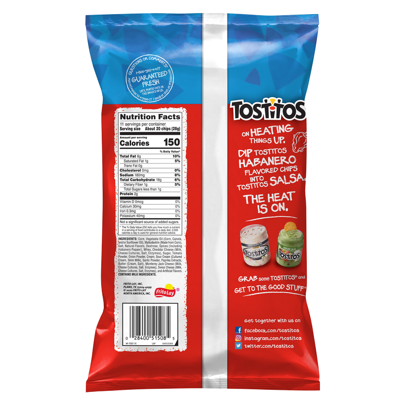 Tostitos Habanero Bite-Size Rounds Tortilla Chips 11oz