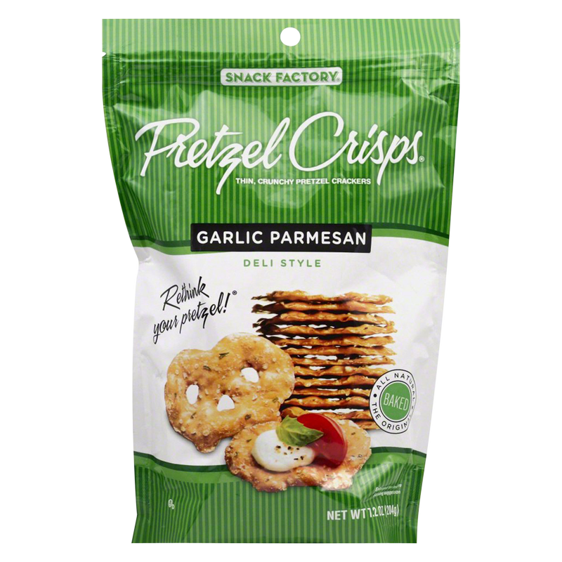 Pretzel Crisps Garlic Parmesan 7.2oz