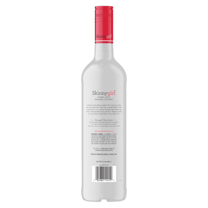 Skinny Girl Vodka Naked 750ml