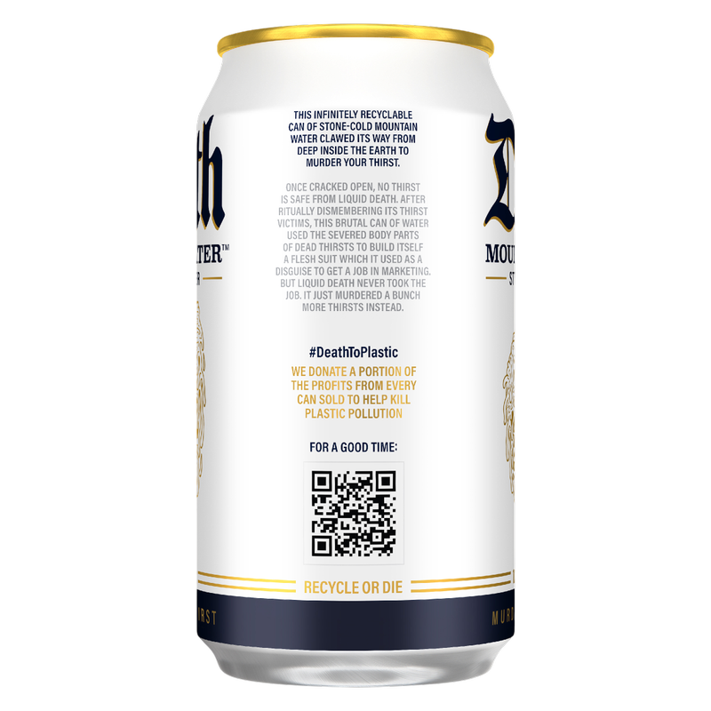 Liquid Death Still Mountain Water 6pk 12oz Can