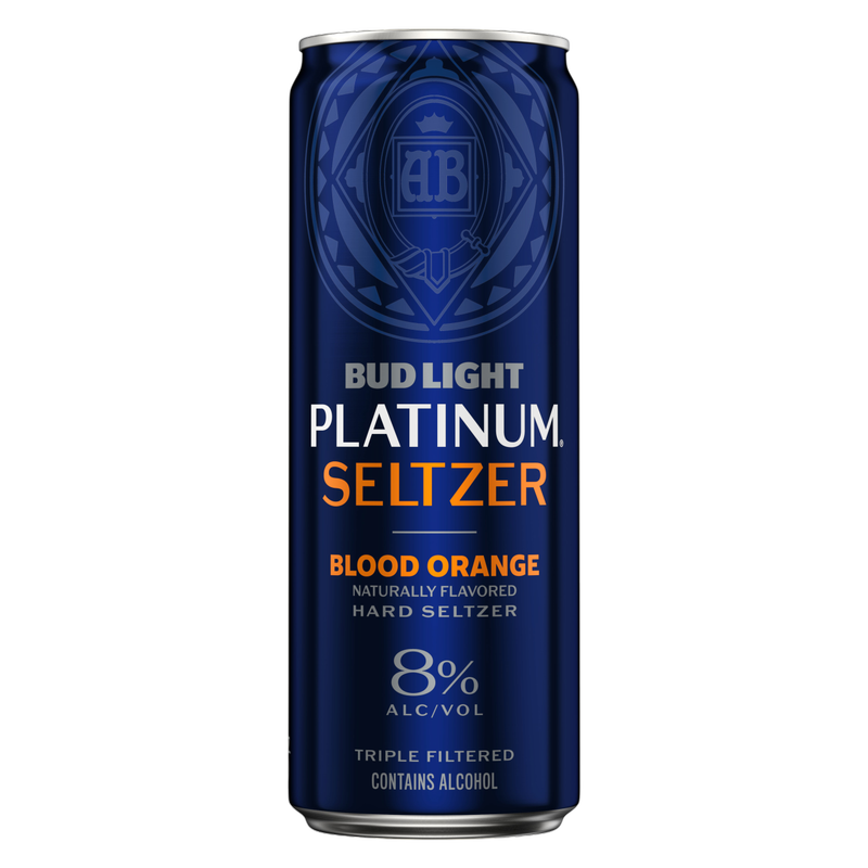 Bud Light Platinum Hard Seltzer Blood Orange 12oz Can 8% ABV