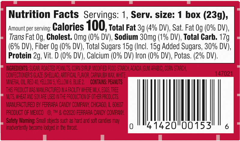 Boston Baked Beans Candy Coated Peanuts .8oz