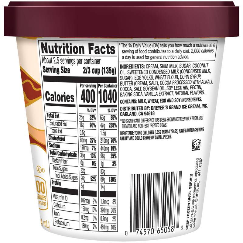 Haagen-Dazs Caramel Cone Ice Cream, 14oz.