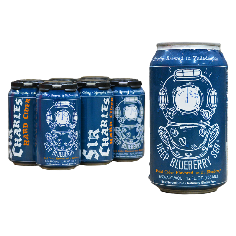 Sir Charles Deep Blueberry Sea Cider 6pk 12oz Can 6.5% ABV