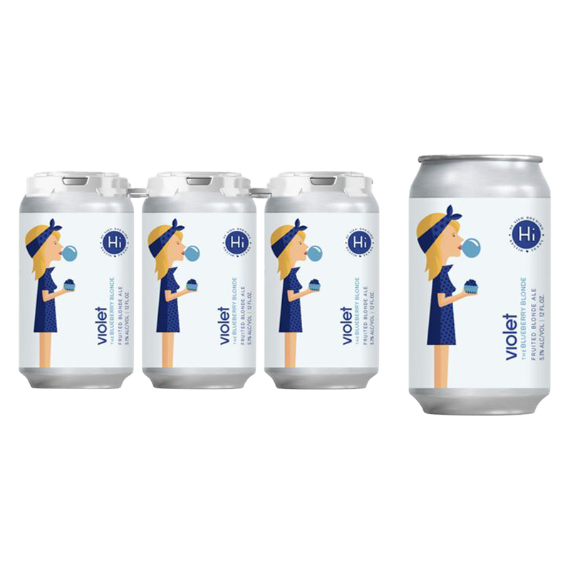 Hi Sign Brewing Violet the Blueberry Blonde Ale 6pk 12oz Can 5.1% ABV