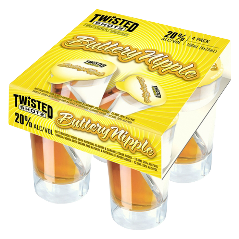 Twisted Shotz Buttery Nipple 4pk 25ml