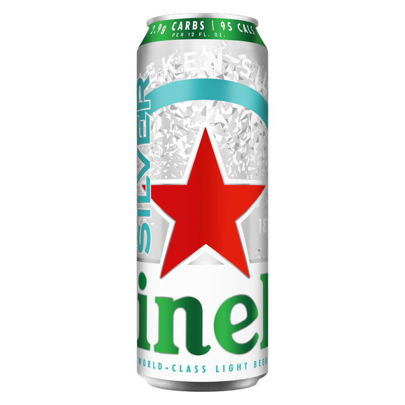 Heineken Silver Lager Beer Single 24oz Can