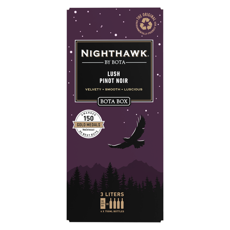 Bota Box Nighthawk Black Lush Pinot Noir 3L Box