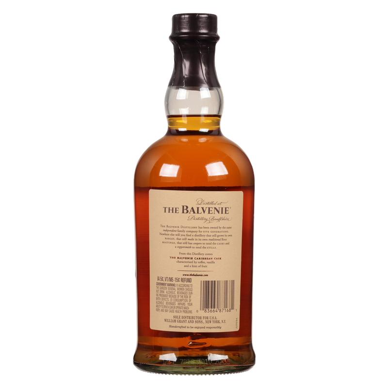 The Balvenie 14 Yr Caribbean Cask 750ml (86 proof)