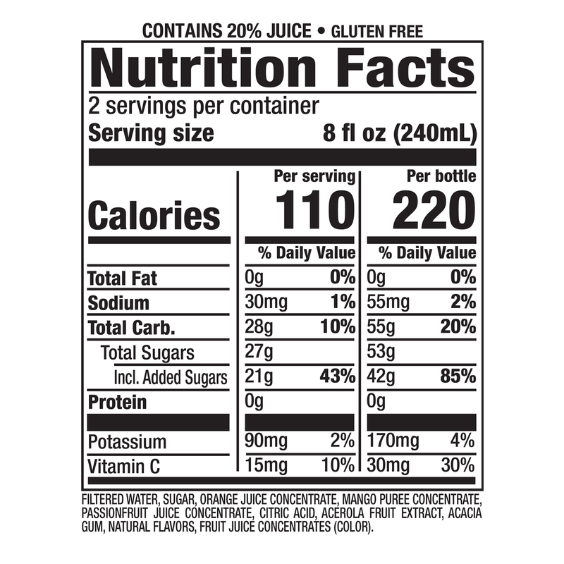 Nantucket Nectars Orange Mango Juice 16oz