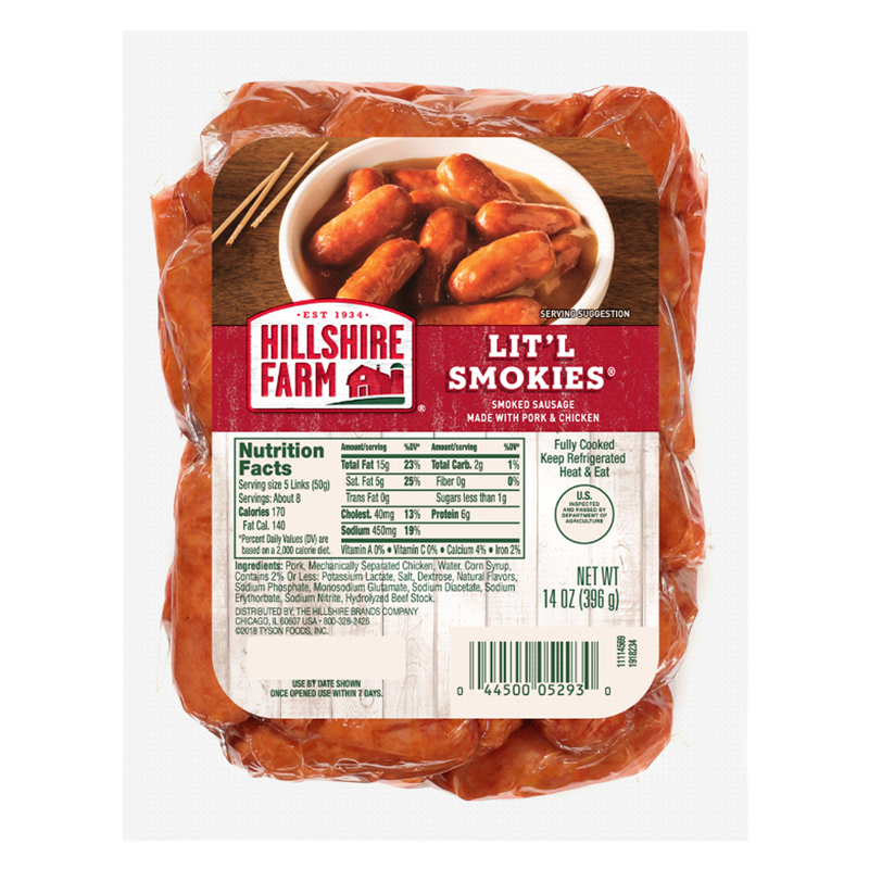 Hillshire Farm Lit'l Smokies Smoked Sausage - 14oz