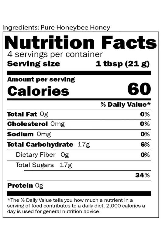 Savannah Bee Winter White Honey, 3oz.