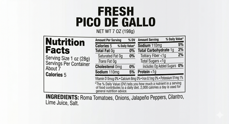 Fresh Pico de Gallo - 7oz