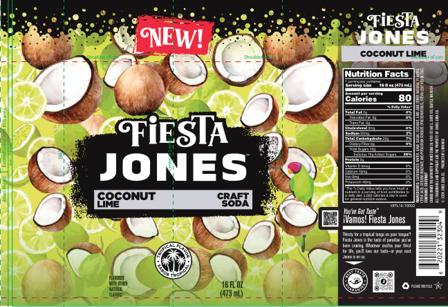 Jones Fiesta Coconut Lime 16oz Can