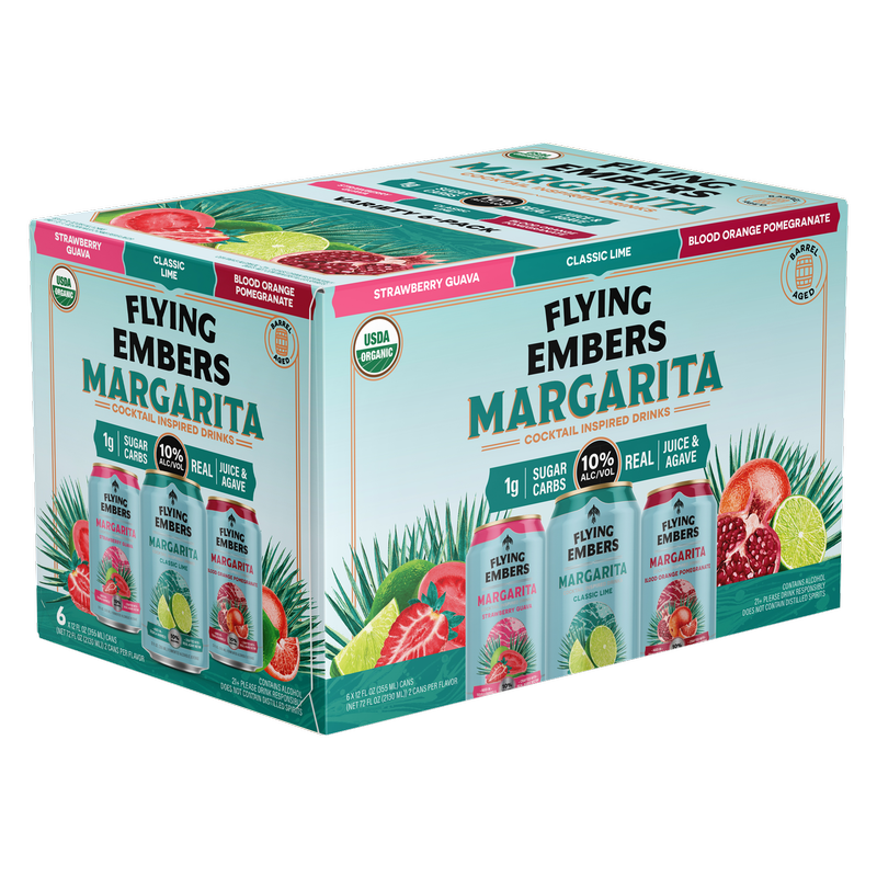 Flying Embers Organic Margarita Variety 6pk 12oz Can 10% ABV