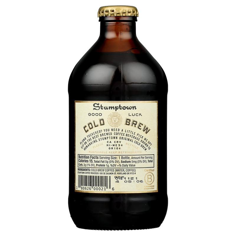 Stumptown Coffee Bottled Cold Brew 10.5oz Glass Bottle