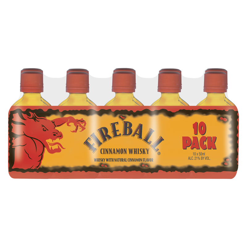 Fireball Hot Cinnamon Blended Whisky 42pf 10pk 50ml (Ohio only)