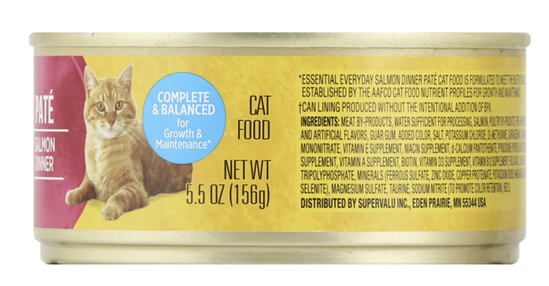 Essential Everyday Canned Salmon Cat Food - 5.5oz