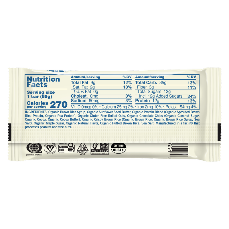 GoMacro Oatmeal Chocolate Chip 12 CT