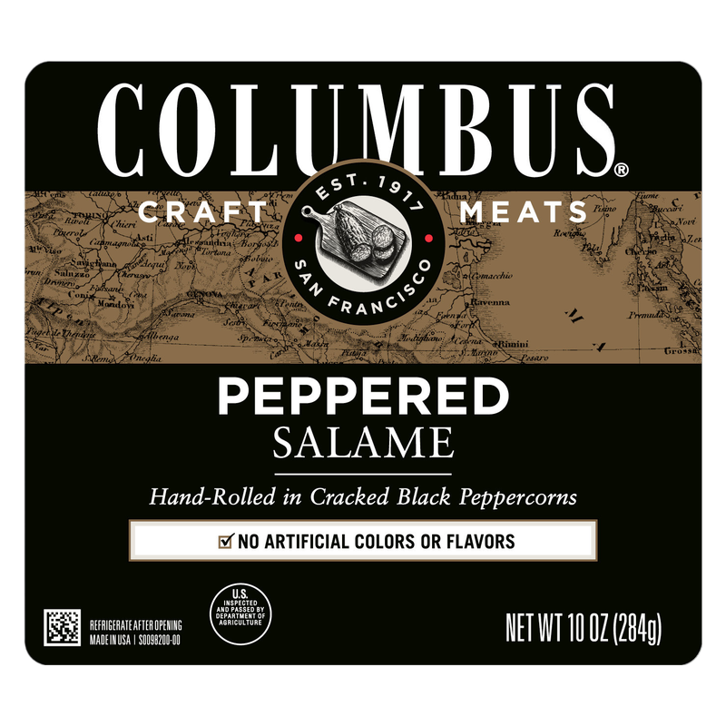 Columbus Peppered Salame Deli Meat - 10oz