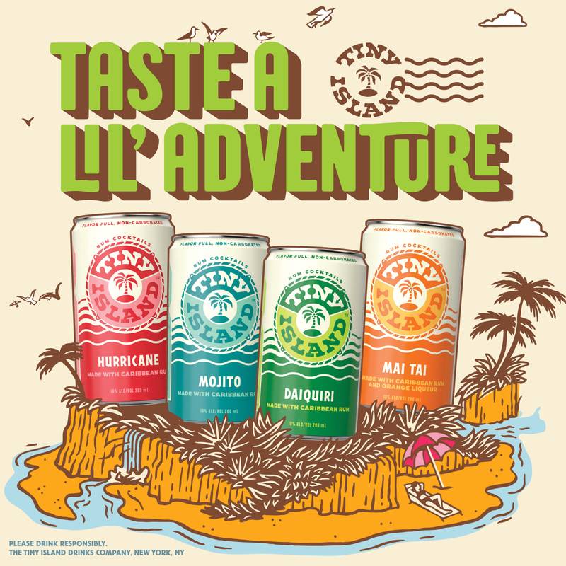 Tiny Island Rum RTD Variety Pack 8pk 200ml Can