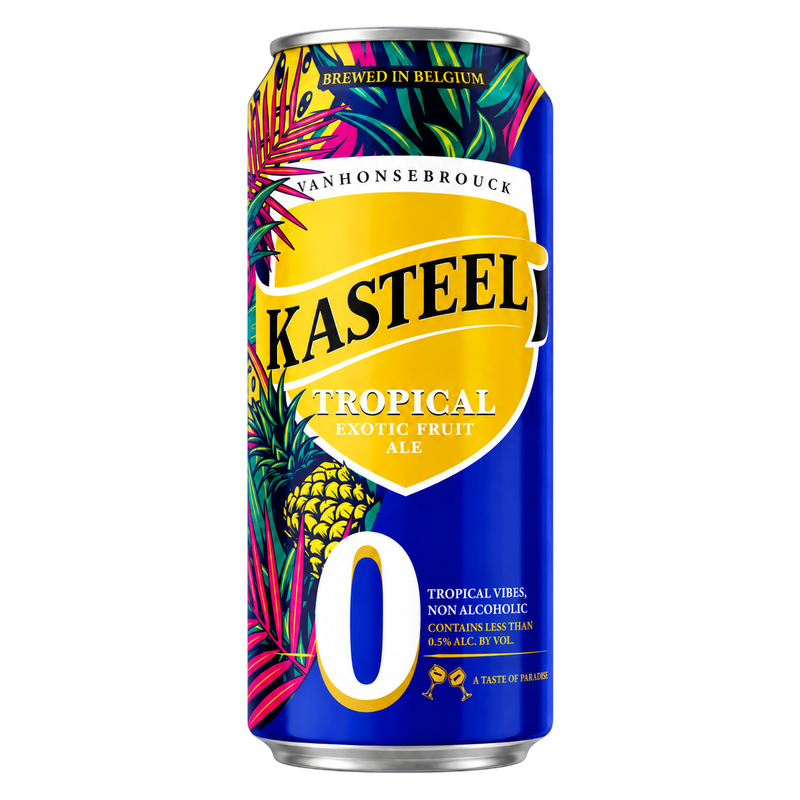 Kasteel Tropical 0.00 4pk 330ml Can