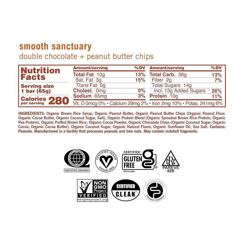 GoMacro Double Chocolate Peanut Butter Bar Case 12 Ct