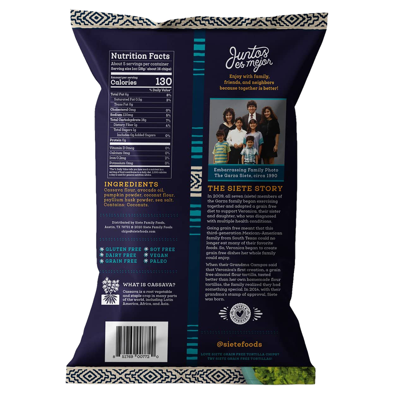 Siete Tortilla Dip Chips 5oz