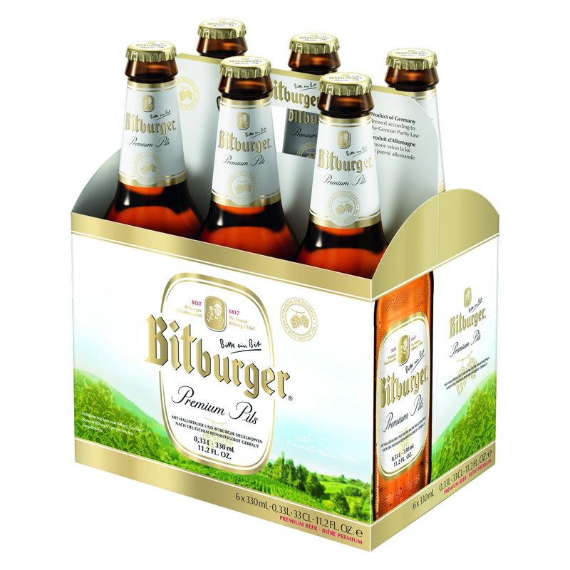 Bitburger Pils 6pk 11.2oz Btl