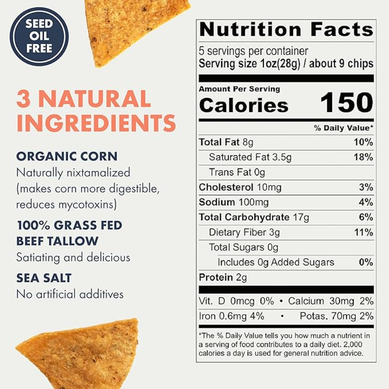 MASA Traditional Tortilla Chips, 5 oz