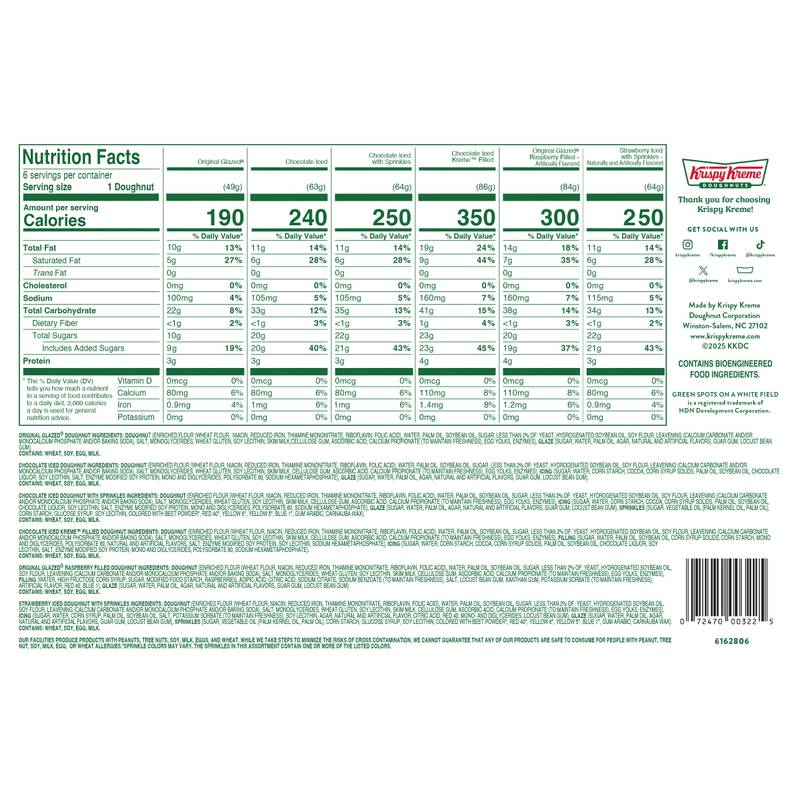 Krispy Kreme® 6-Count Classic Assorted Doughnuts