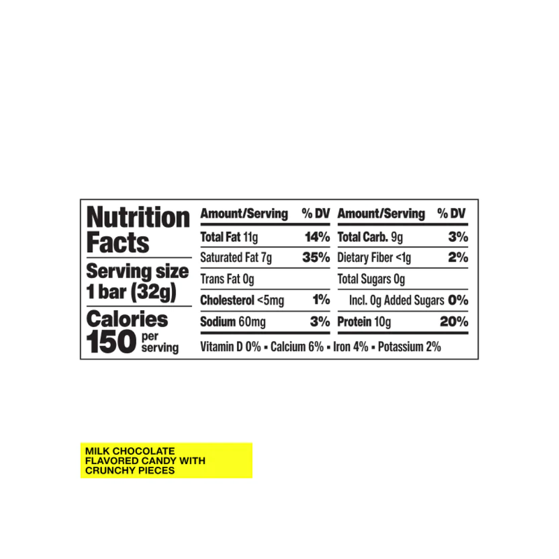 Hormbles Chormbles Classic Milk Chocolate Protein Candy Bar , 1.16 oz