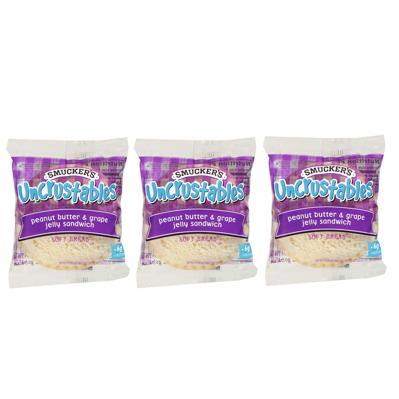 3ct Smucker's Frozen Uncrustables PB & Grape Jelly 2.6oz