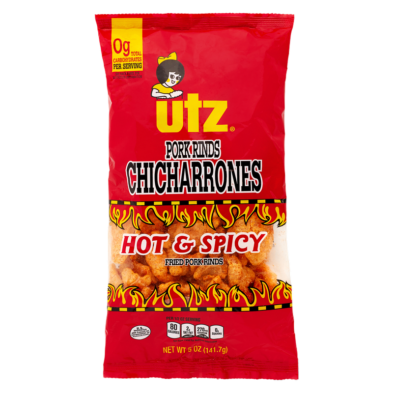 Utz Hot & Spicy Pork Rinds 5oz