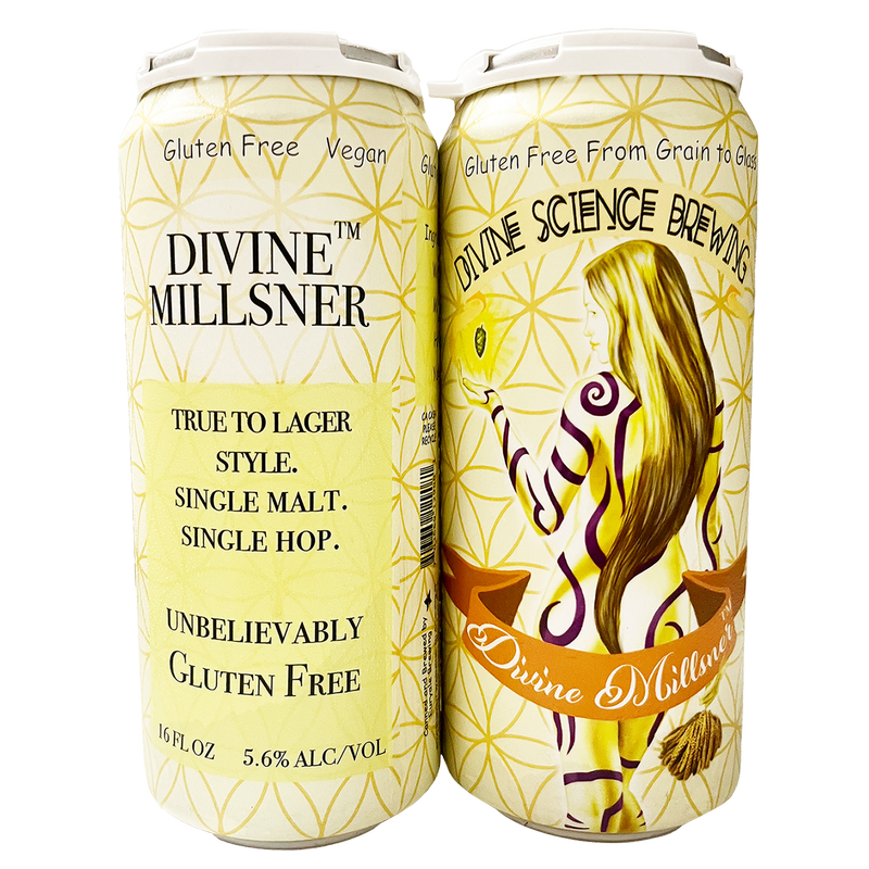Divine Science Millsner Lager 4pk 16oz Can 5.8% ABV