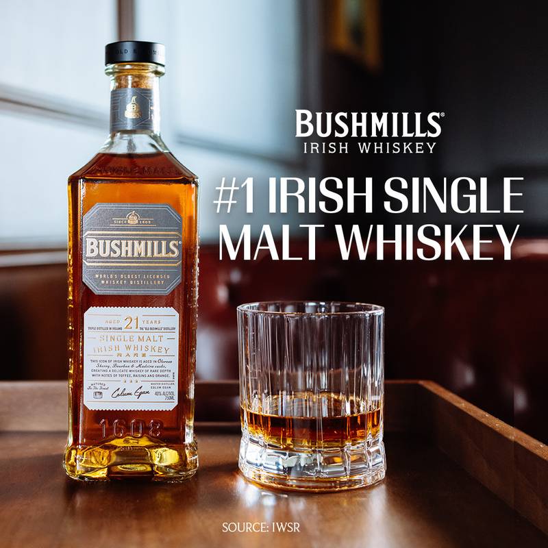 Bushmills 21 Year Irish Whiskey 750ml (80 Proof)