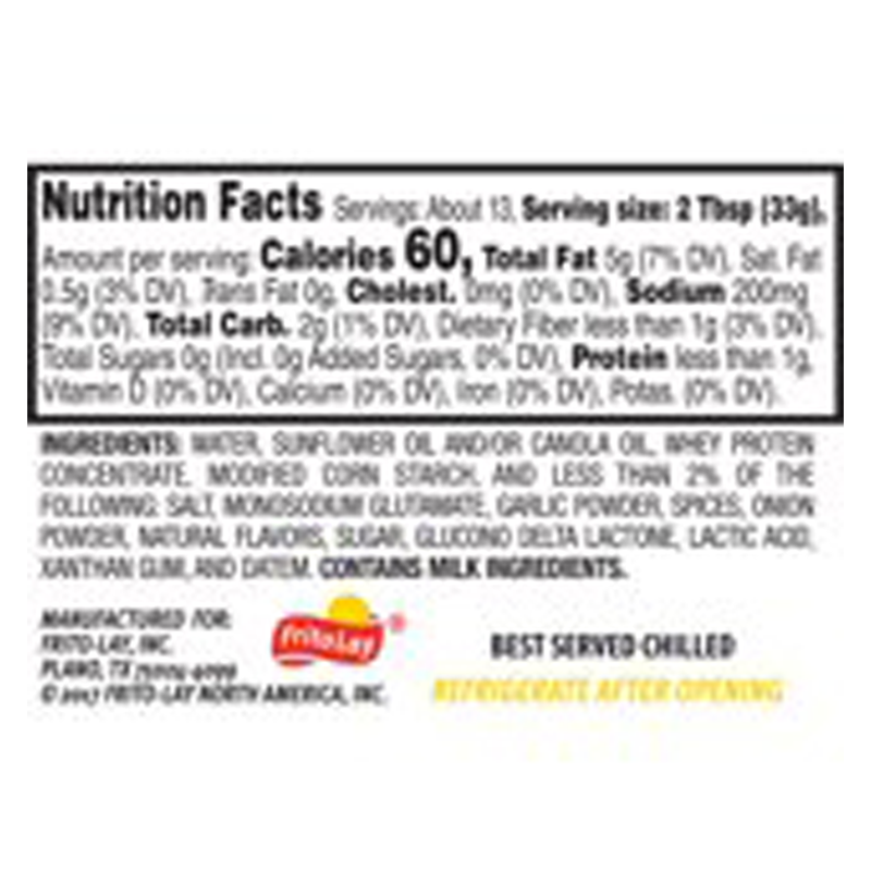 Lay's Smooth Ranch Dip 15oz