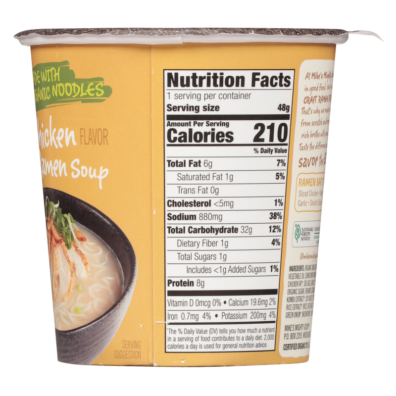 Mike's Mighty Good Chicken Craft Ramen Soup Cup 1.6oz